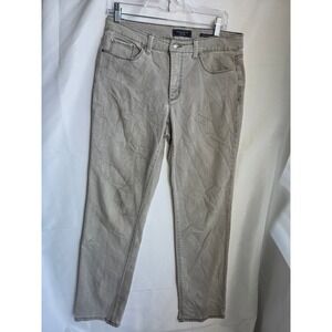 Charter Club Lexington Jeans Womens  Gray Light Wash Straight Mid Rise Straight